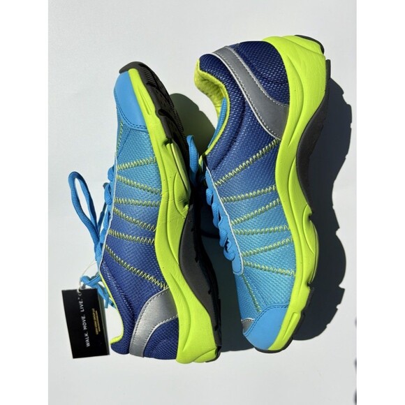 Vionic Alliance Women’s Size 6 Blue Yellow Orthotic Walking Shoes NWOB Comfort - Picture 7 of 9